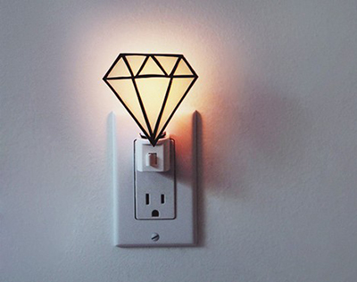 4 bước đơn giản làm đèn ngủ cực xinh xắn