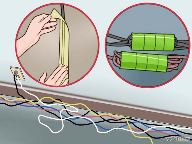 dùng băng dính để mèo không cắn dây điện