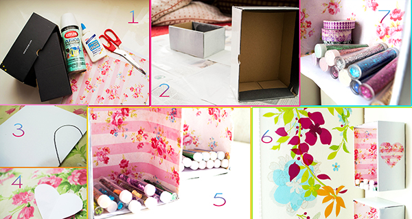 giá đựng đồ từ băng dính