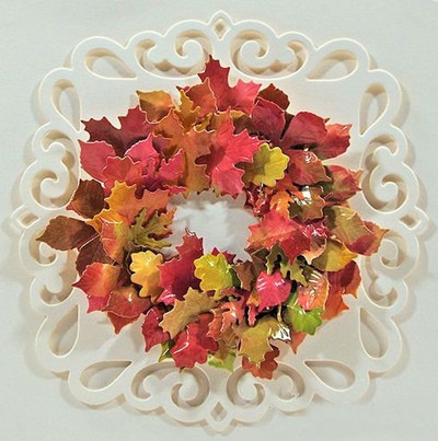 Cách làm thiệp mùa thu giống như tranh nổi