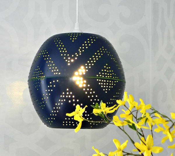 sáng tạo đèn ngủ từ bát nhựa