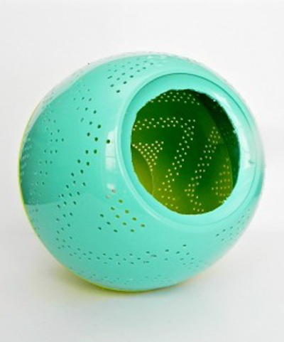 sáng tạo đèn ngủ từ băng dính và bát nhựa