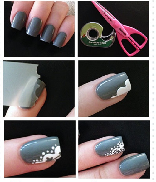 Thiết kế móng tay độc đáo với băng dính 2