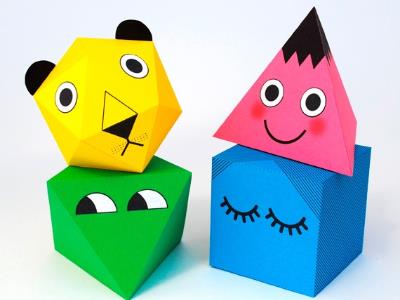 Tự chế mô hình 3D ngộ nghĩnh từ bìa cứng