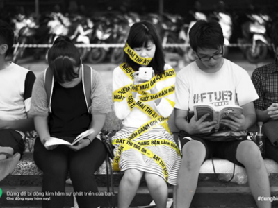 Những bức ảnh đánh thức giới trẻ ngày càng bị động