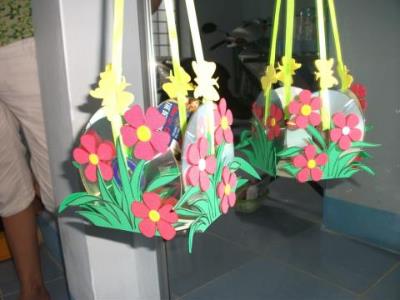 Hướng dẫn cách làm đèn lồng bằng đĩa cd